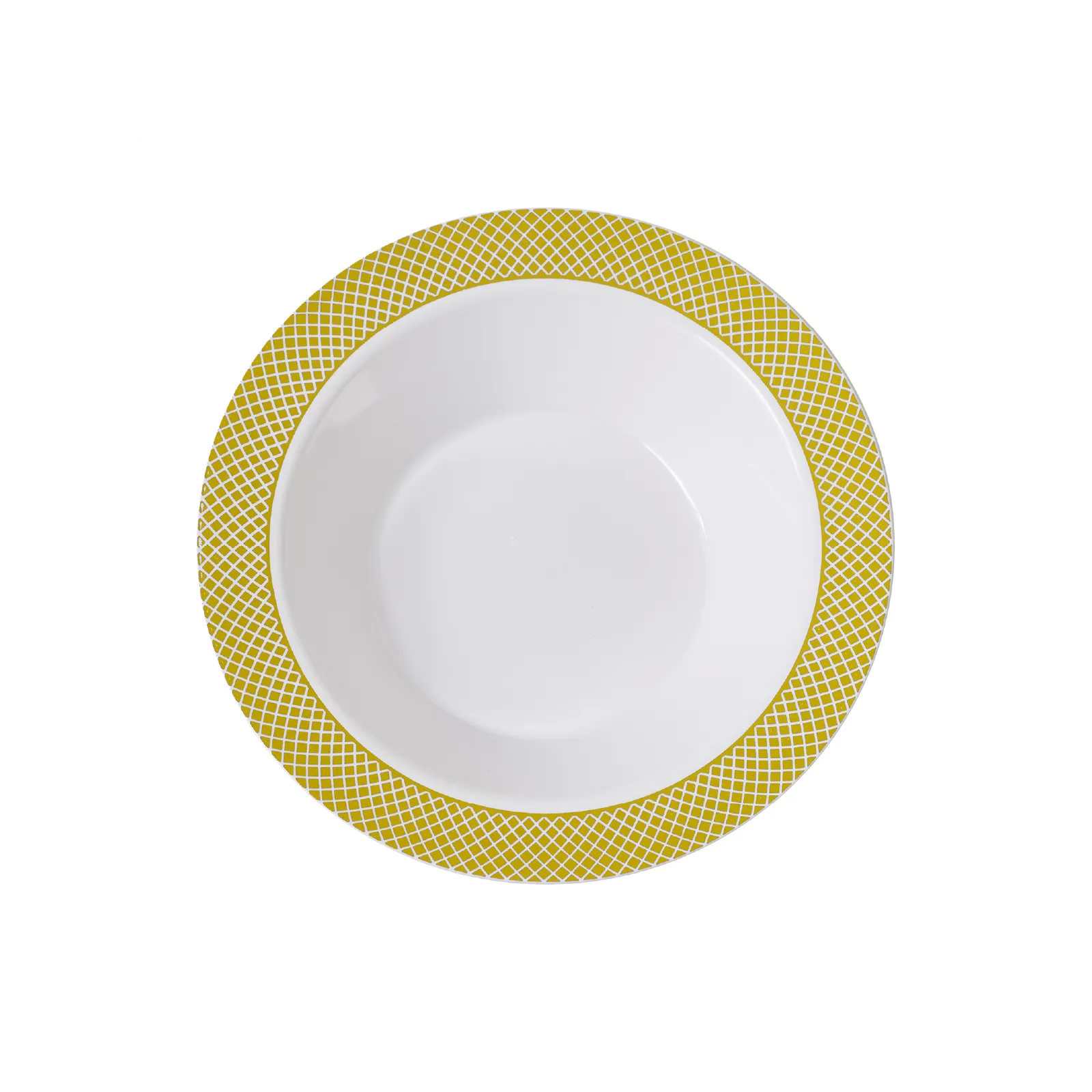 Gold&Silver Rim Plastic(PS) Bowls