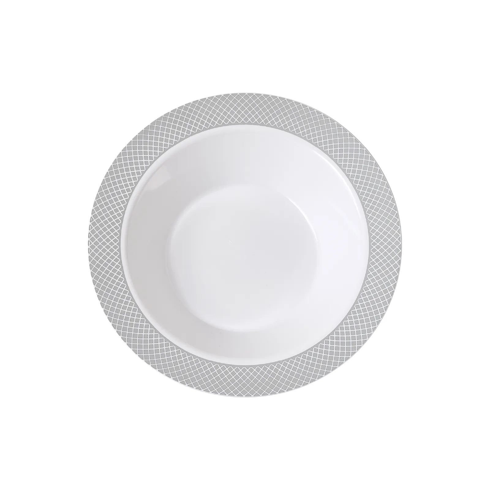 Gold&Silver Rim Plastic(PS) Bowls