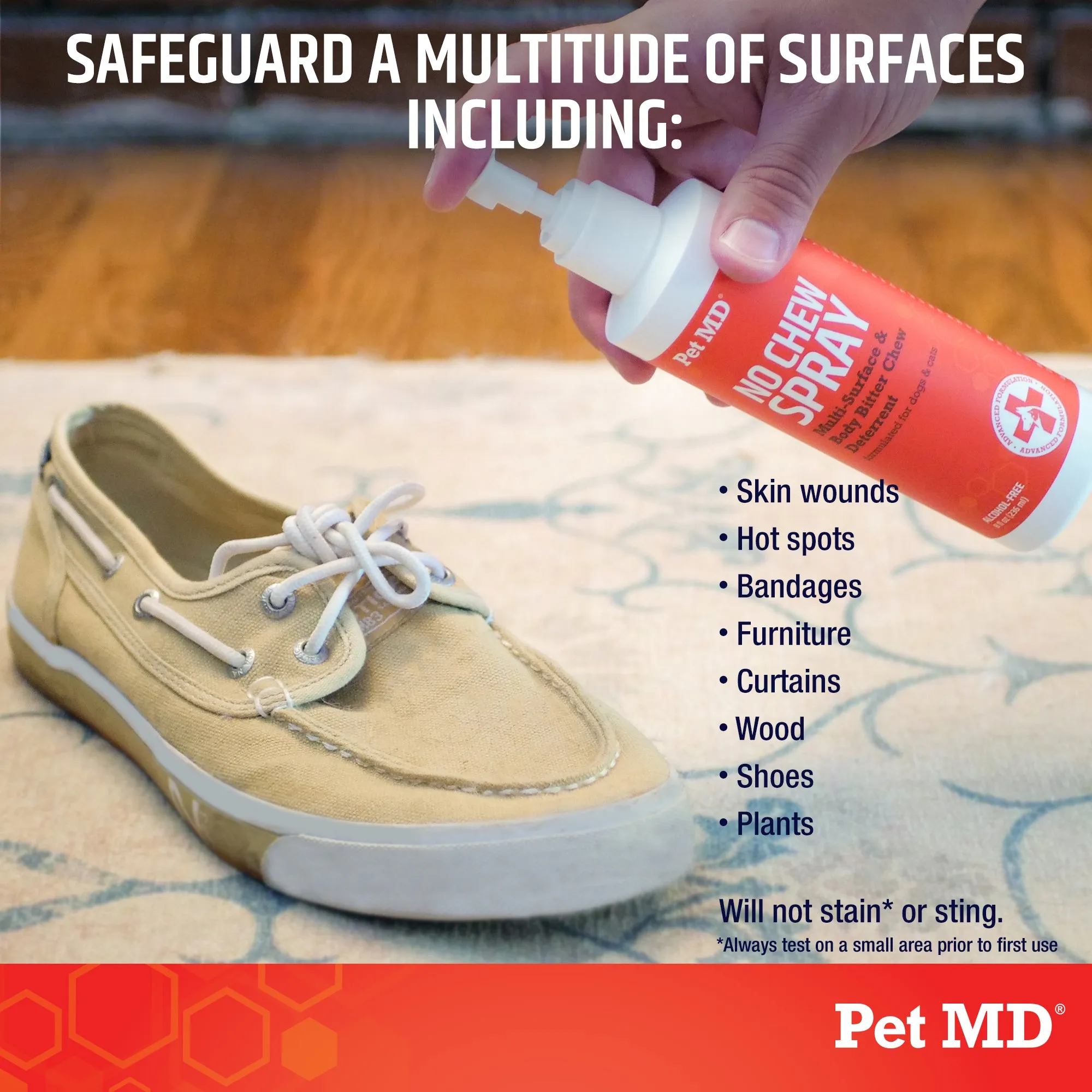 No Chew Deterrent Spray for Dogs & Cats  - 8 oz