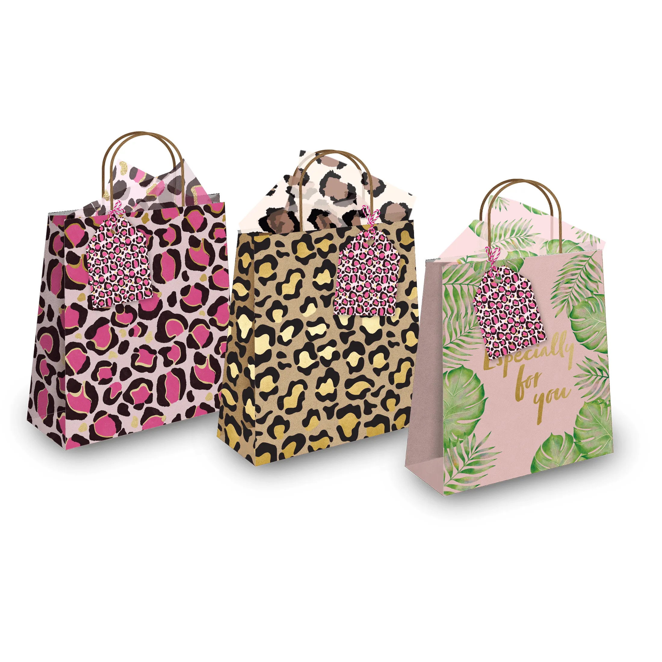 Pink Leopard Gift Tags