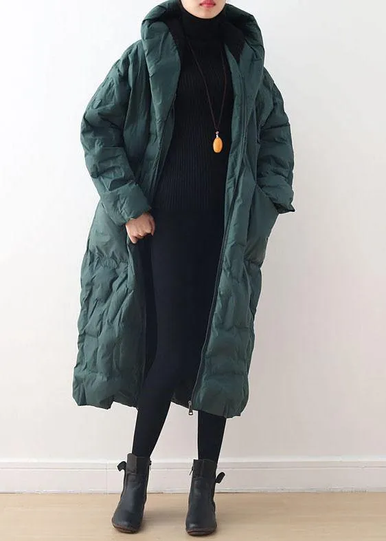 Warm Yellow Down Coat original design literary retro overcoat
