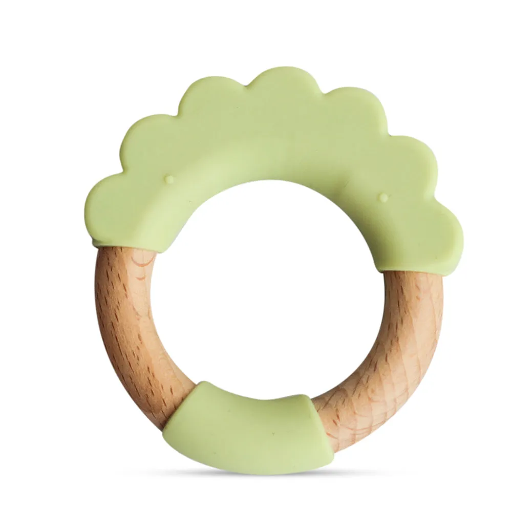 Wood   Silicone Teether Ring